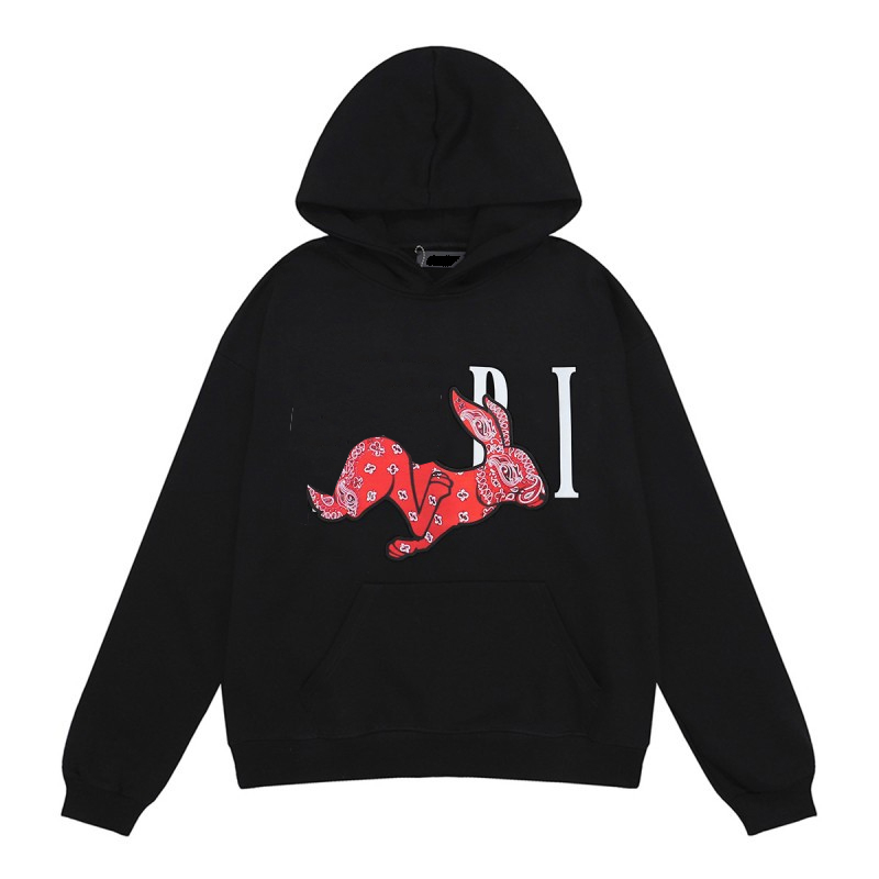 Amirishirr Hoodie Designer Luxury Brand Mens Street Wear Advanced Colorful Pattern Stylish Bone Man Hip Hop High Quality Cotton Long Sleeve Loose Fi