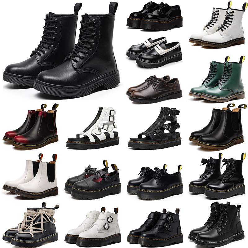 new designer boots men women winter warm classic booties black white red navy blue boot ankle martins comfortable platform sneakers