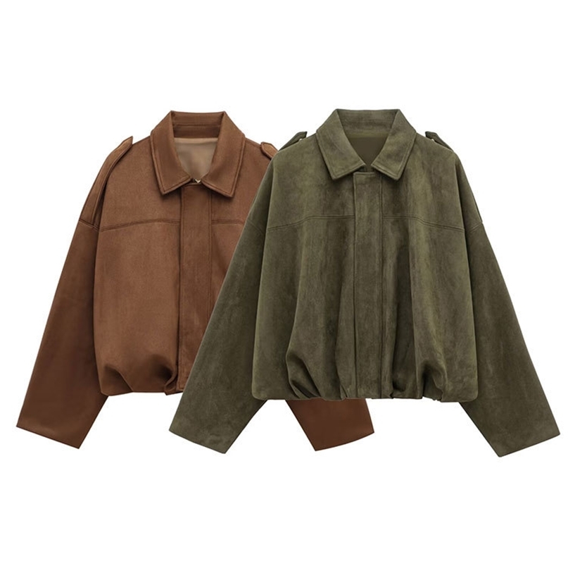 Traf Spring Womens Style décontracté à la veste courte manteau zipper Vestes à manches longues pour femmes élégantes sortes d'extérieur250918