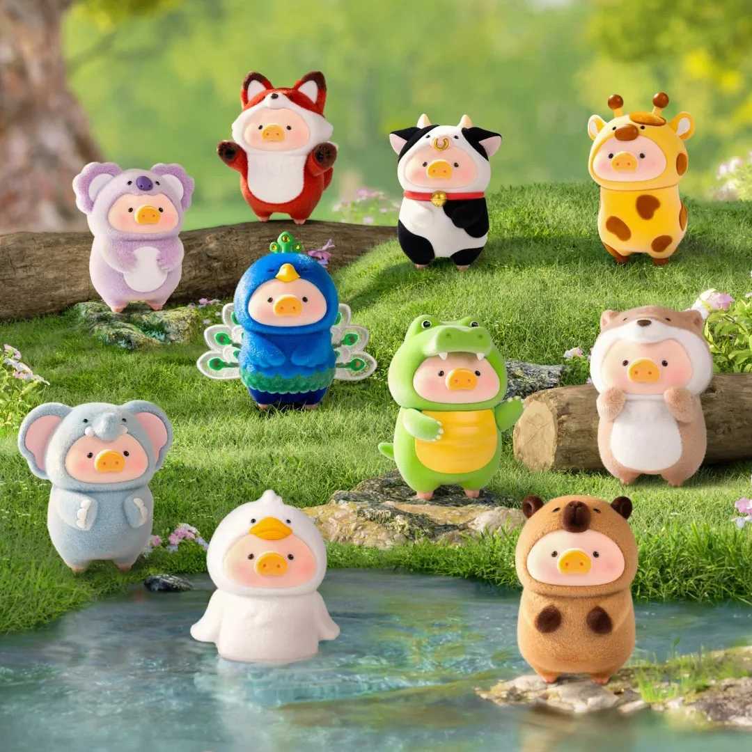 Lulu The Piggy Stay with You Series Animal Party Series Blind Box Toy Canned Pig Giraffe Elephant Model Birthday Mystery Gift J250918 K260321-image-1098417678