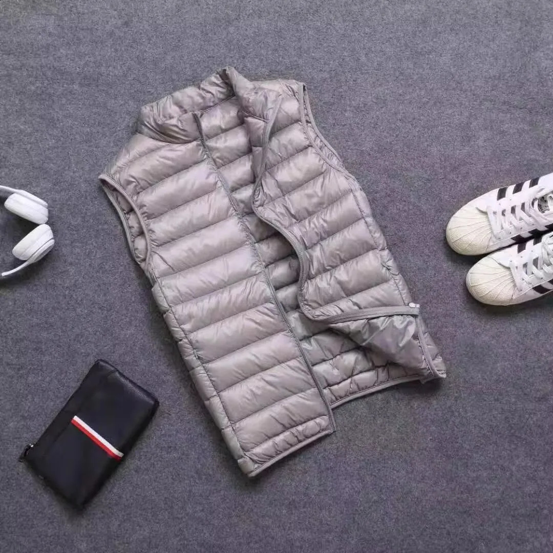 Coat Ultralight Sleeveless Puffer Vest Jacket Ultra Thin Warm Lightweight Down Waistcoat Winter Men Duck y250918