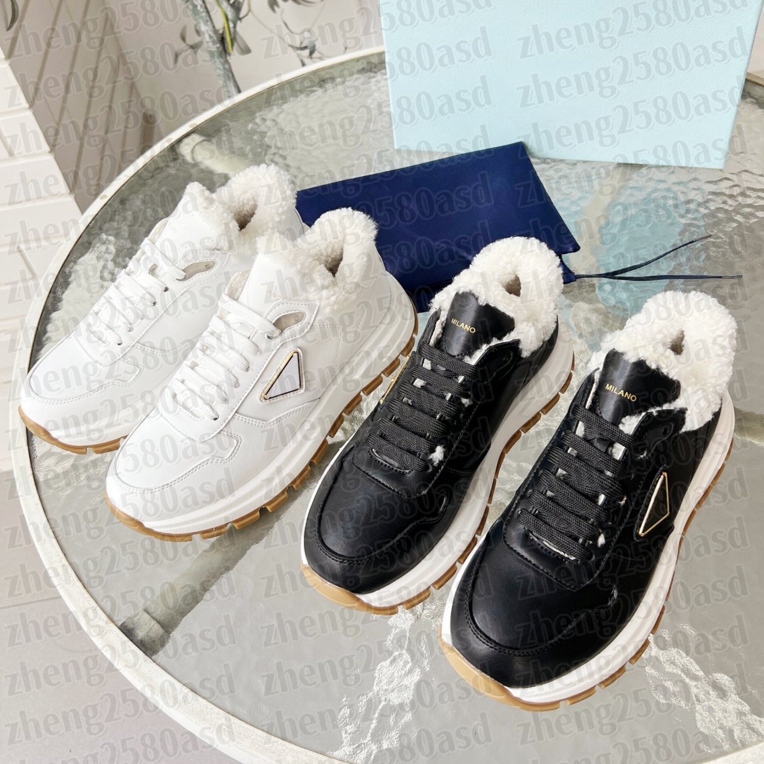Luxury Leather sneaker Women Man track platform shoe Designer Casual shoe Balck White trainer Wedge basketball Run shoe DHgate tennis sport outdoor