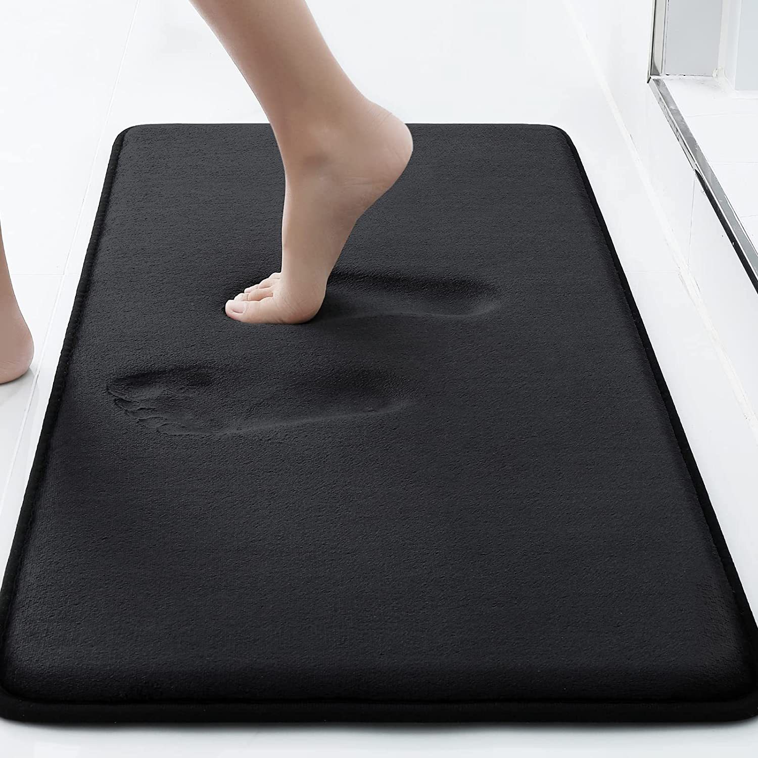 Best-selling Memory Sponge Flat Floor Mat - Bathroom Entrance Anti-Slip Carpet - Bathroom Water Absorbing Mat-image-1075635949
