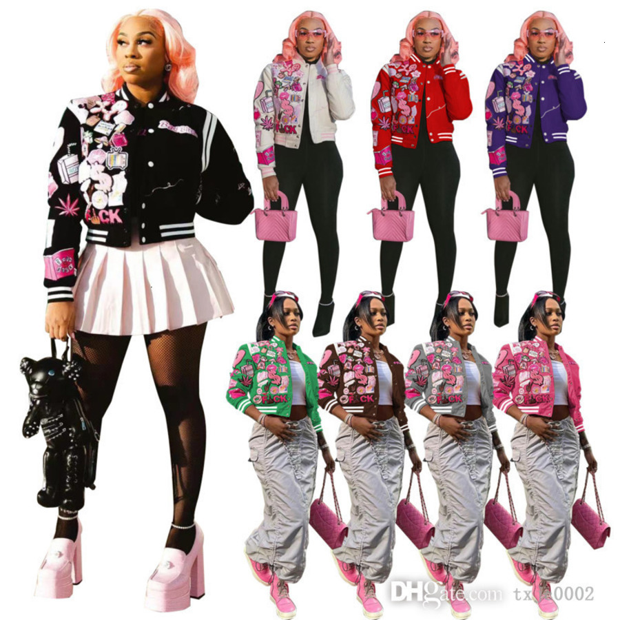 Veste de Baseball rayée pour femmes, nouveau motif imprimé à la mode, manteau de marque décontracté, tendance, 8 couleurs, printemps automne 2026