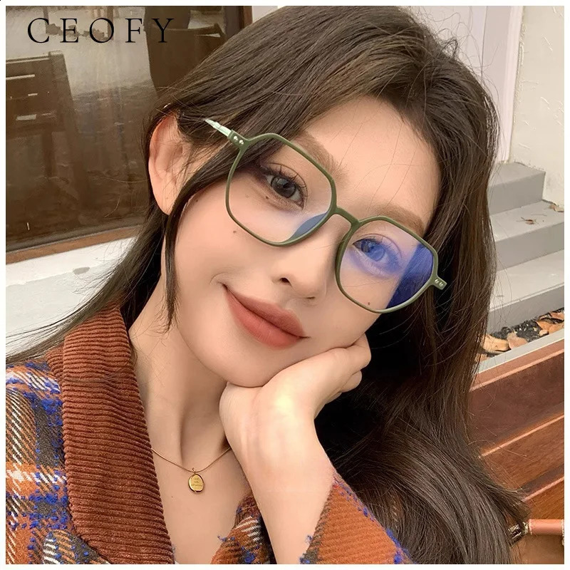 Ceofy Women High Quality Eyeglasses Frame UltraLight Myopia Optical Prescription Glasses Men Eyewear 250918
