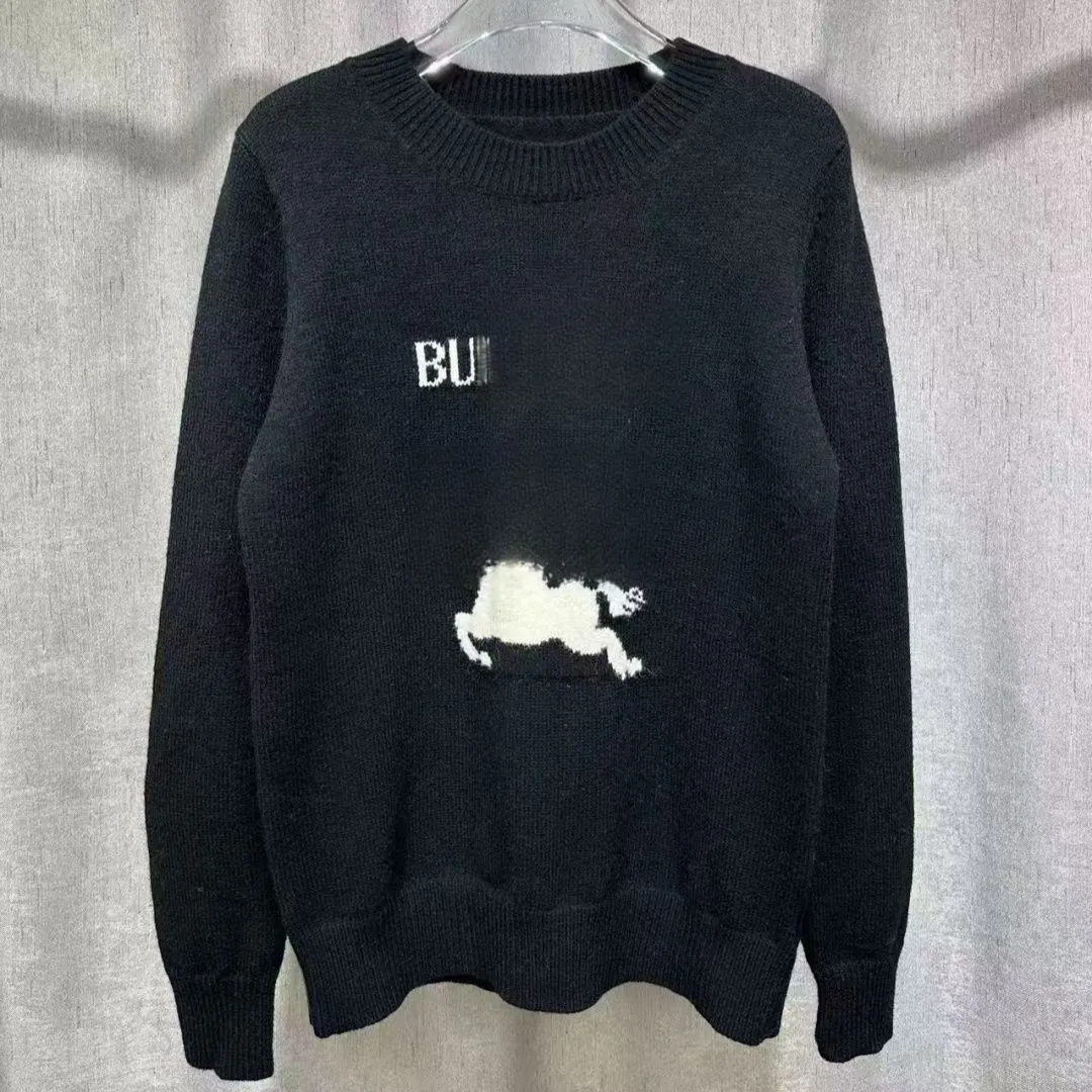 designer sweater men's sweaters fashionable jacquard sweaters classic casual street sweaters autumn and winter long sleeved tops apparel