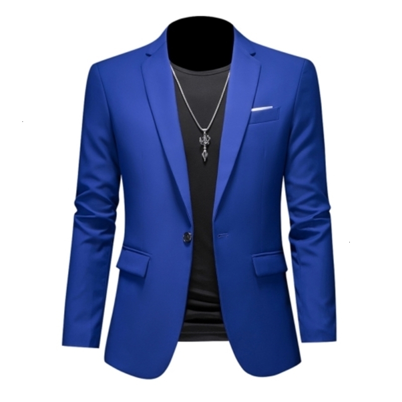 15color boutique fashion suit 6XL mens slim groom wedding suit jacket business office suit casual solid color suit jacket250918ww