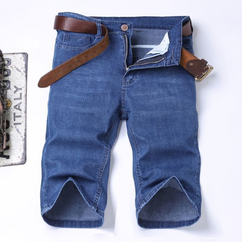 Highend Denim Shorts pour hommes au printemps et à l'été des affaires à la mode polyvalente lâche 250919