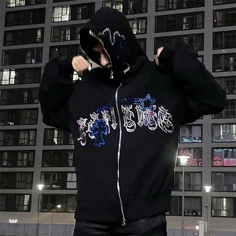 Y2K Women Hoodies Harajuku Aesthetic Letter Print Loose Sweatshirt Hip Hop Punk Long Sleeve Pocket Men Sweatpant Streetwear Tops 250918