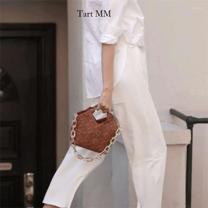 Sac de créateur de mode Brand de vache à la mode Sacs tissés à la main