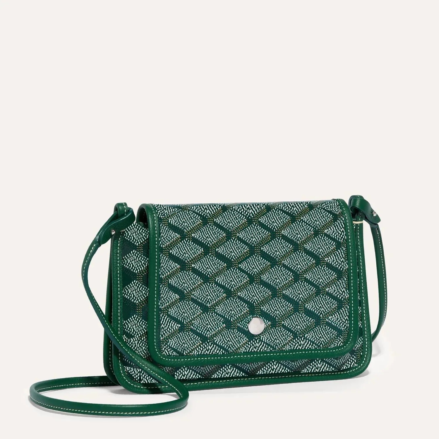 Top Quality Pouch Wallet Luxury Designer Canvas Genuine Leather Shoulder Bag Linen Cotton Lining Crossbody Bag Fashion Women Casual Shopping Purs