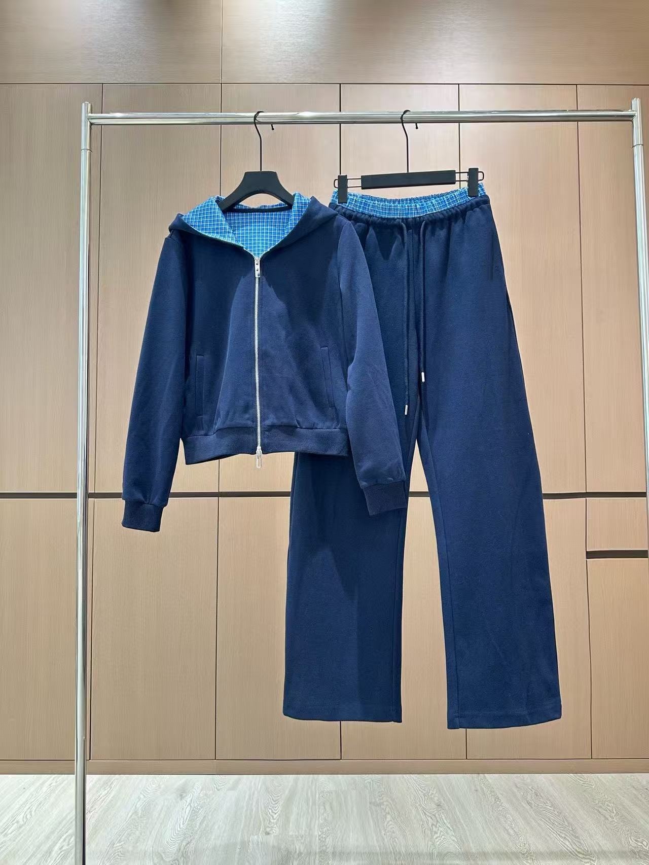 Nouveau costume décontracté, dernier costume de couche d'air, manteau à capuche avec décoration de ceinture et pantalon de loisirs à taille élast