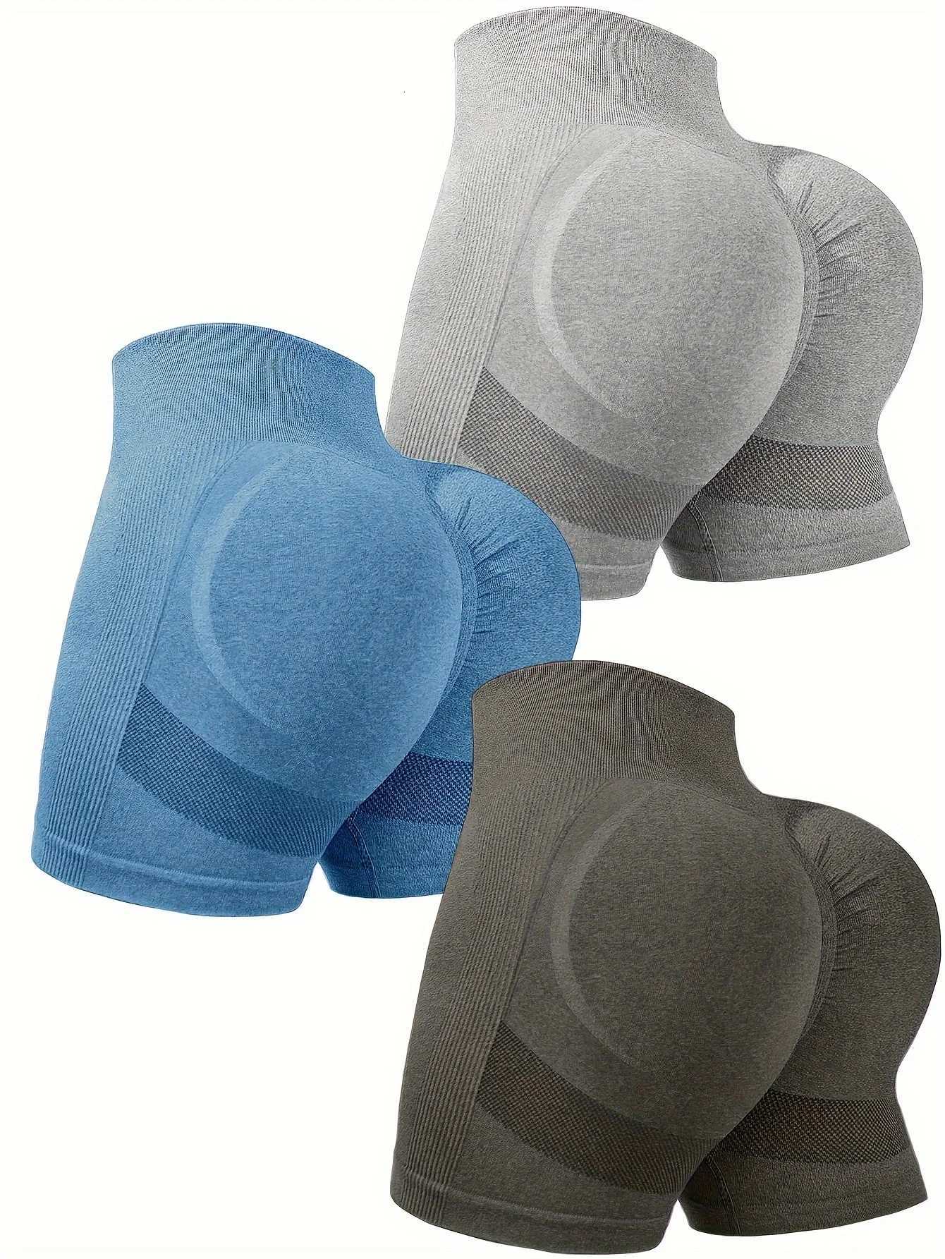 Ensemble de yoga de yoga féminin à 3 actions et haute taille et hautes hanches couleurs sportives décontractées shortsxj250919