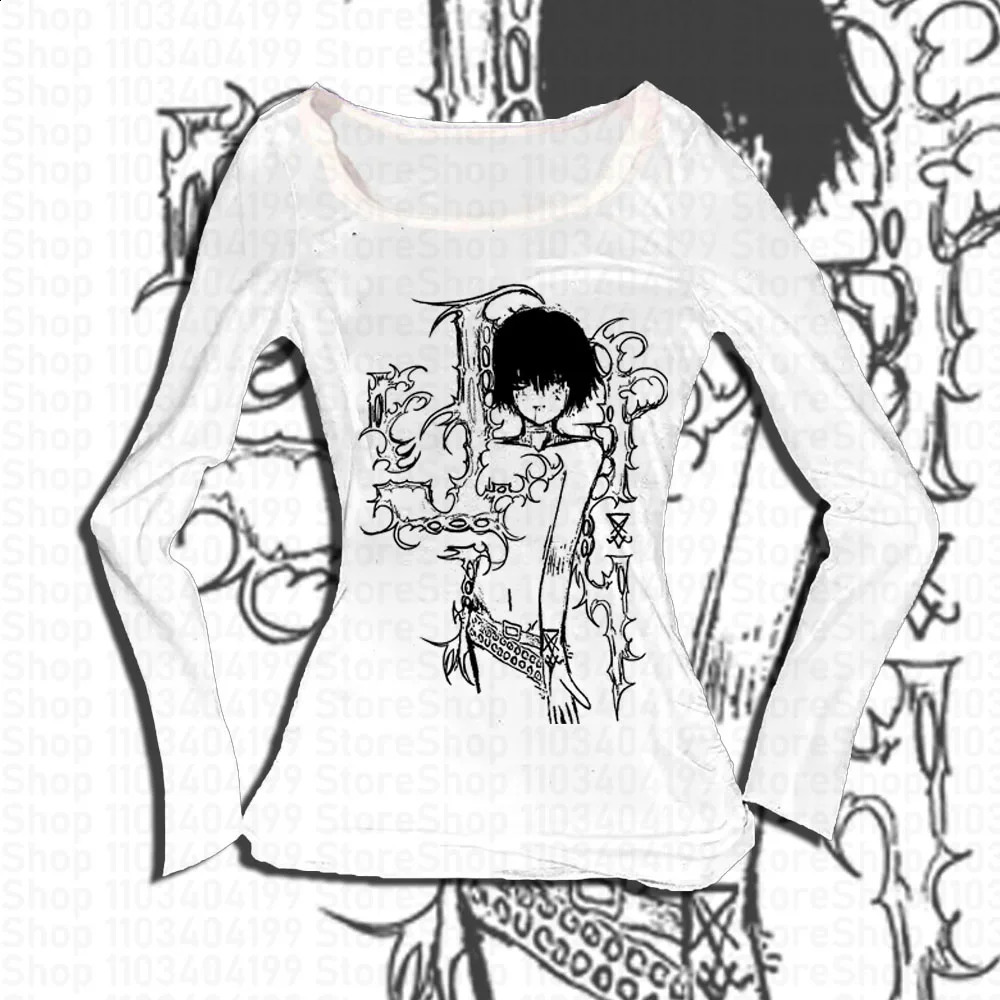 Women Kawaii Graphic T Shirts Star Y2k Long Sleeve 90s Vintage Clothes for Women Tees Y2k Tops Gothic Goth Crop Top 250918