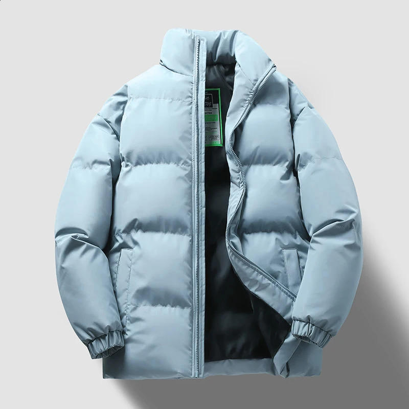 selling cotton jacket mens winter bread jacket mens edition solid color stand up collar cotton jacket thick warm cotton ja 250919