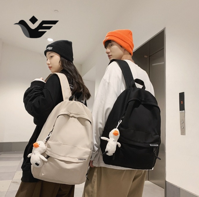 Feiyan Free Shipping New Designer Bag Men's Simple Large Capacity Travel Bag Women's Casual Japanese High School And High School Male Back