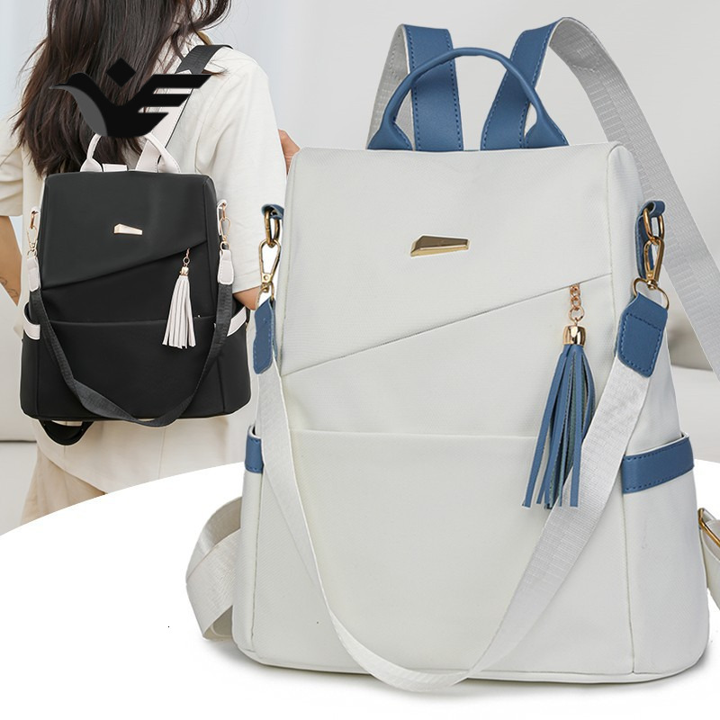 Feiyan Free Shipping New Designer Bag 2025 Simple Solid Color Women's Backpack Fashionable Travel Backpack 2-in-1 Large Capacity Casual Women&#