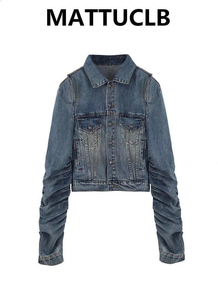 2025 Autumn Winter Women Y2k 2000s Denim Jacket Coat Harajuku Cow Outwear College Style Cyber Punk Grunge Korean Shoujo 250918