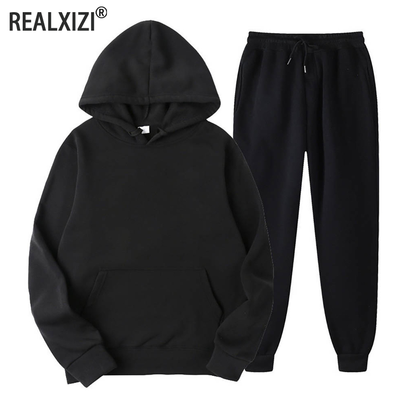 Men de survêtement 2 pièces Sets Sweat-shirt à capuche Pantalon à crampons à swets masculins Running Sportswear Women Automne Sportwear 250919