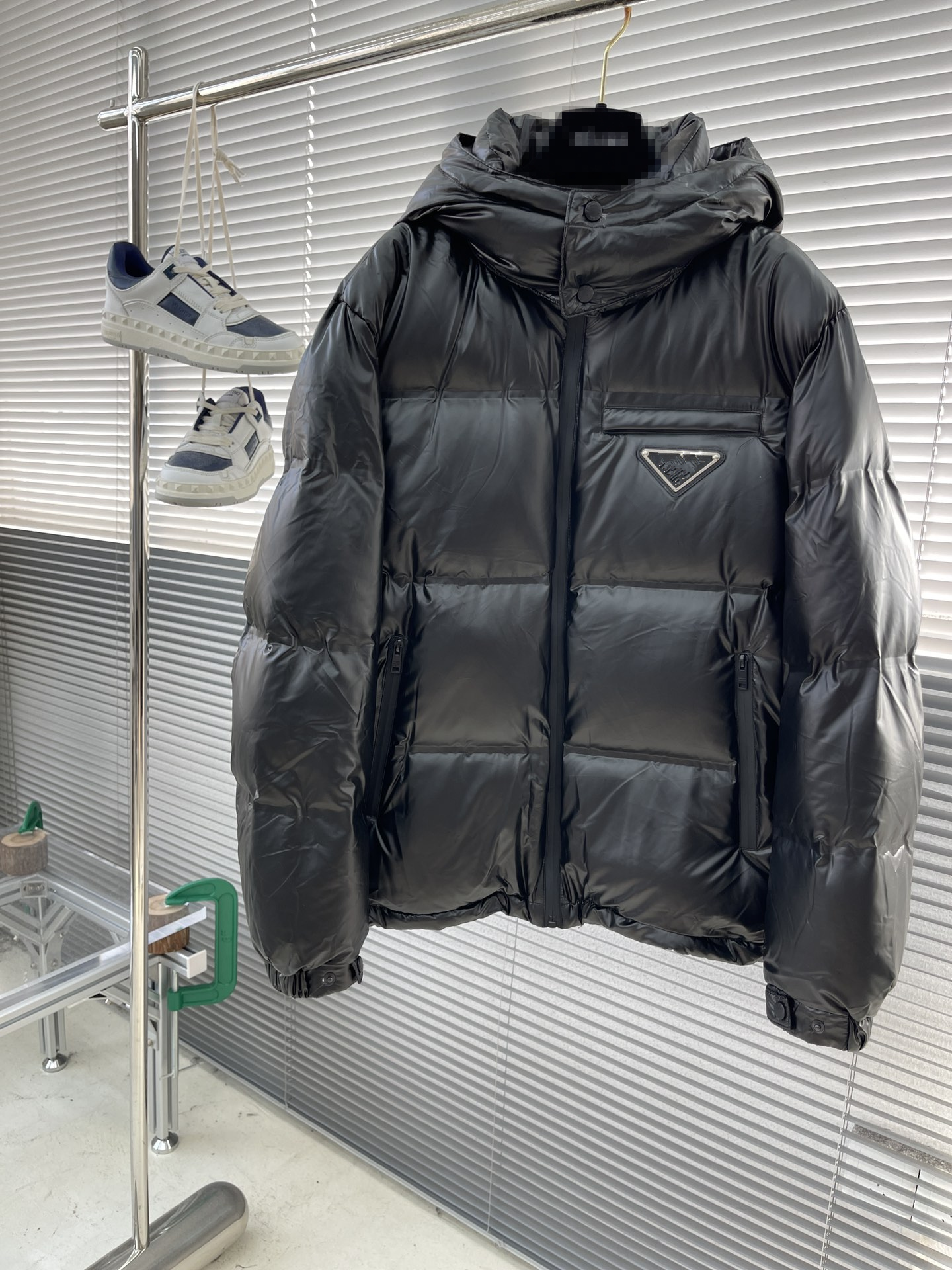 Top quality men Down puffer jacket Parkas Mens Embroidered Badge Stand Collar Knitted Splice Sweater Lightweight Down Jacket Sweater Casual Jacket F
