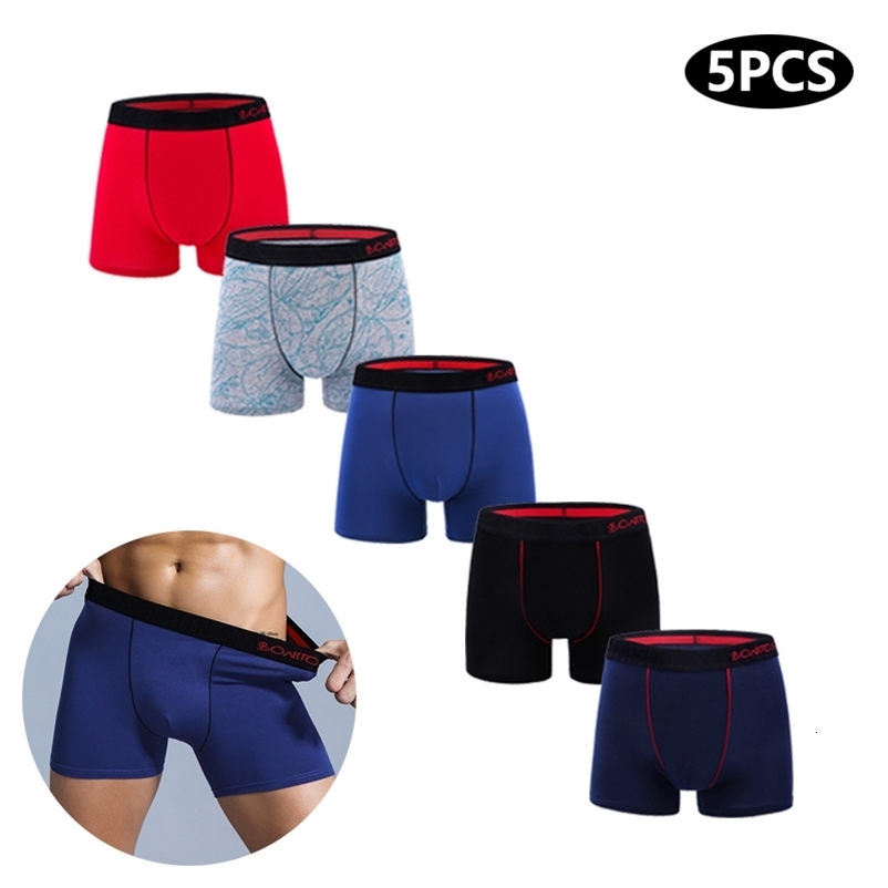 5Pcs Mens Panties Cotton Boxer Sexy Man Boxers Underwear Shorts Lots Male Boxershorts Set Family Underpants s250919