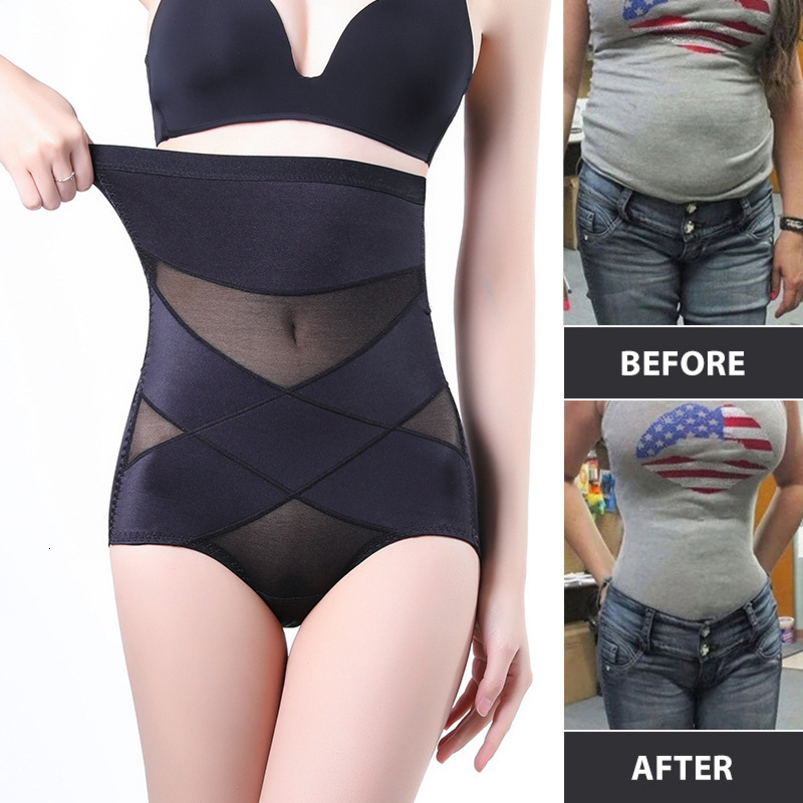 Sexy Bady Shaper Briefs Butt Lifter Women Shapewear Tummy Control Female High Waist Trainer Bodyshaper Panties Corset Abdomen 250919