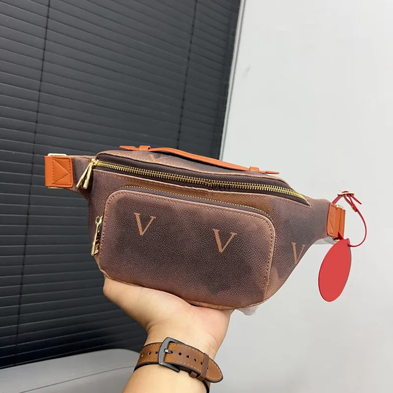 Leather Waist Bag Designer Bumbag Mens Fanny Pack Cross Body Letter Chest Bag for Women Classic Belt Bag Printed Double Zipper Crossbody Bag Bum Bag