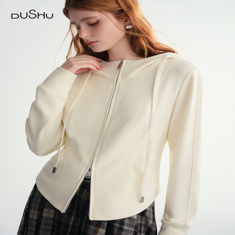 DUSHU Winter Womens WaistDefined Sweatshirt Set Relaxed Fit Pullover Joggers Two Piece Loungewear Casual Elegance 250919