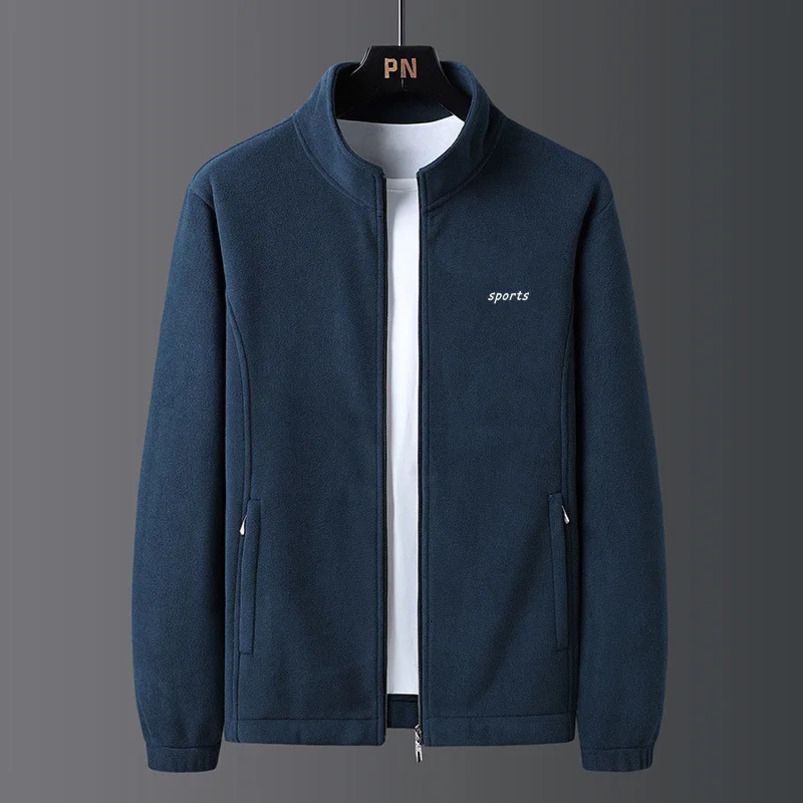 Tfetters vêtements d'hiver hommes offres décontractées sport vestes chaudes pour l'automne épais toison solide lettre stand collier caots 250919