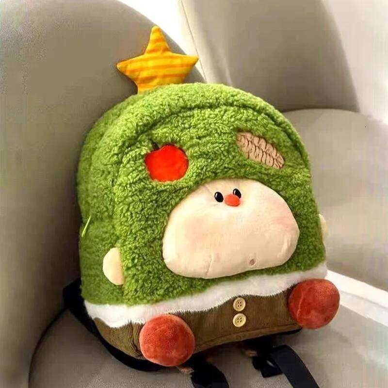 Designer Bags 2025 New Fashionable Original Design Cartoon Anime Backpack Women Plush Doll Space Cotton Filled Personalized Women's Bag Trendy