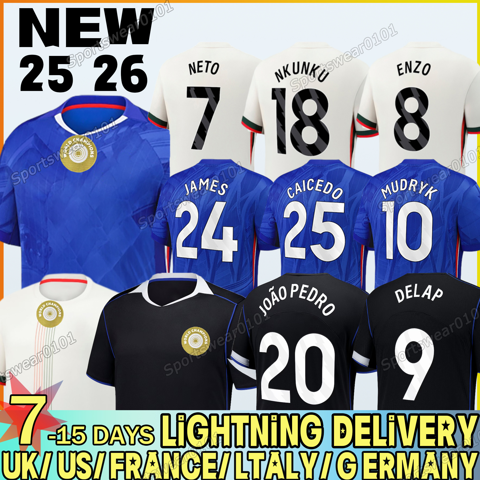 chelase jersey 25 26 Cole Palmer Jadon Sancho Enzo Fernandez jersey Marc Cucurella Mykhailo Mudryk kit kids Football cfc jersey-image-877136443