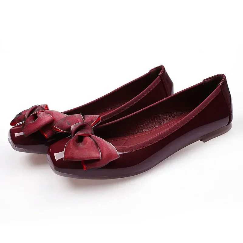 Nouvelles chaussures de printemps Femmes Flats Soft Butterfly Knot Office Dame Shoes Black Rose Red Big Taille 42 DX067XJ250919