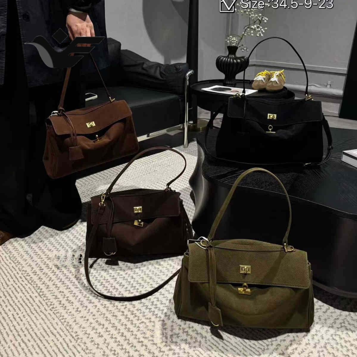 Feiyan Free Shipping New Designer Bag Retro Lazy Style Genuine Leather Large Capacity Armpit Women's Handbag 2025 Autumn/winter Shoulder Crossb