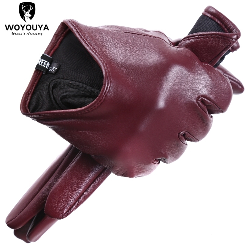 Fashion color Apparel Accessories womens leather glovescomfortable short Women mittenwarm winter gloves women2001 250918