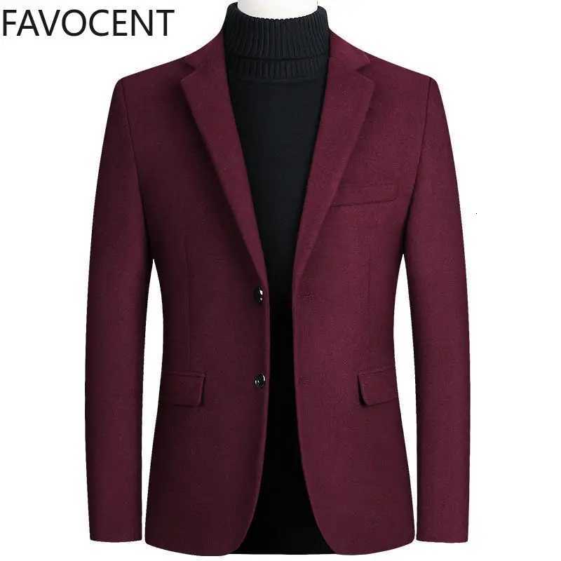 Fashion Mens Coats and Jackets Male Blazer Top Wool Blends Suit Men Jacket Spring Smart Casual Coat Solid Two Buttons X250919