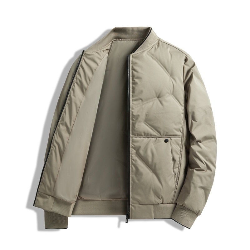 Lightweight down jacket mens winter item middleaged and elderly baseball collar highend business leisure sports warm top 250919