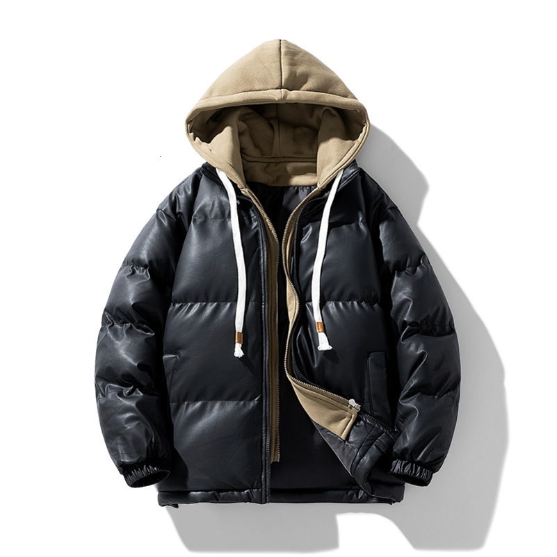 Mens Winter Bread Cottonpadded Jackets Warm Thick Men Trendy Hooded Windproof Parkas Casual CottonPadded Jacket Coats 250919