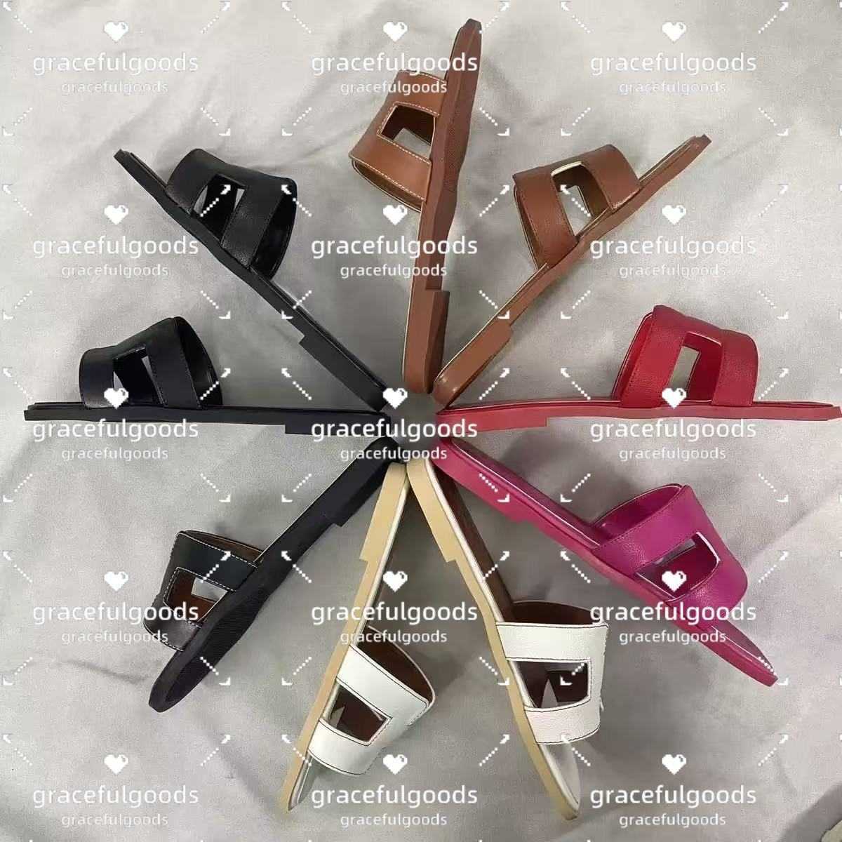 HER M E S New summer genuine leather slippers from highend brands designer fashionable H letter antislip sandals and highquality flipflops for women