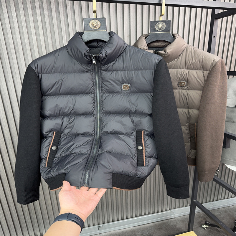 Svip Mens Down Jaet 3W90 White du Feather Lightweight Warm Casual Stand Collar Faionable Urban SLE Winter Coat 250919