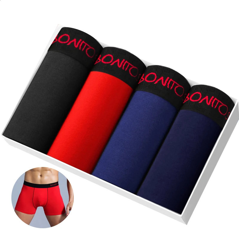 4pcs Cotton Boxers For Man Underwear Slip High Quality Mens Panties Sexy Homme Underpants Boxer Shorts calecon Trunks250919