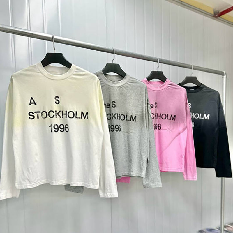 Designer pour femmes chemises à manches longues hommes femme lettre imprimé tshirts mode printemps été à manches longues de haut