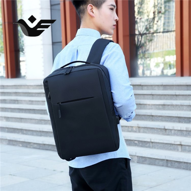 Feiyan Free Shipping New Designer Bag Logo Custom Laptop Backpack Casual Men Oxford Cloth Business Double Shoulder Bag Casual Student School Bag