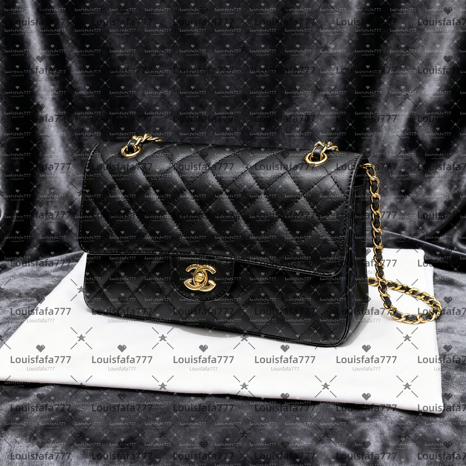 Sacs de créateurs sac d'épaule classiques de luxe Caviar Caviar Plaid Backle Backle Handlebag Silver Gold Chain en cuir et lettre en métal Sac de