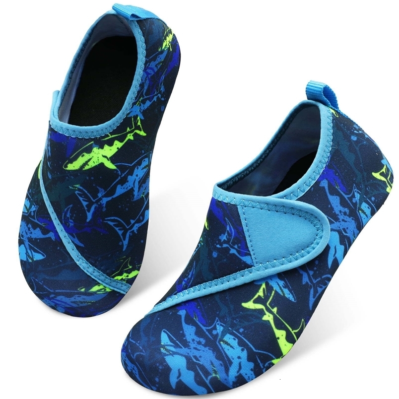 Garçons filles chaussures à eau pliable douce enfants plage d'été d'été extérieur chaussures de patauge