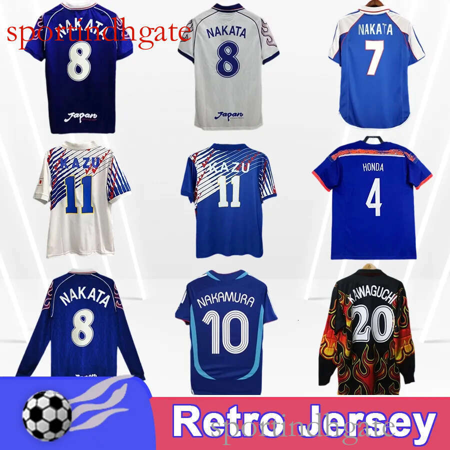 2024 Japan NAKAMURA Retro Soccer Jerseys: Blue Home, White Away & Long Sleeve Vintage Football Kits