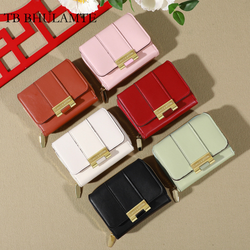 TB BHULAMTE Free Shipping New Women's Wallet Fashion Multi-functional Coin Purse Designer Triple Fold Luxury Card Slot Bag Handbag