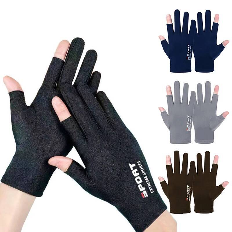 Men d'été glace Soleil Soleil conduisant des gants de pêche à la randonnée cycliste respirante Ddmythur