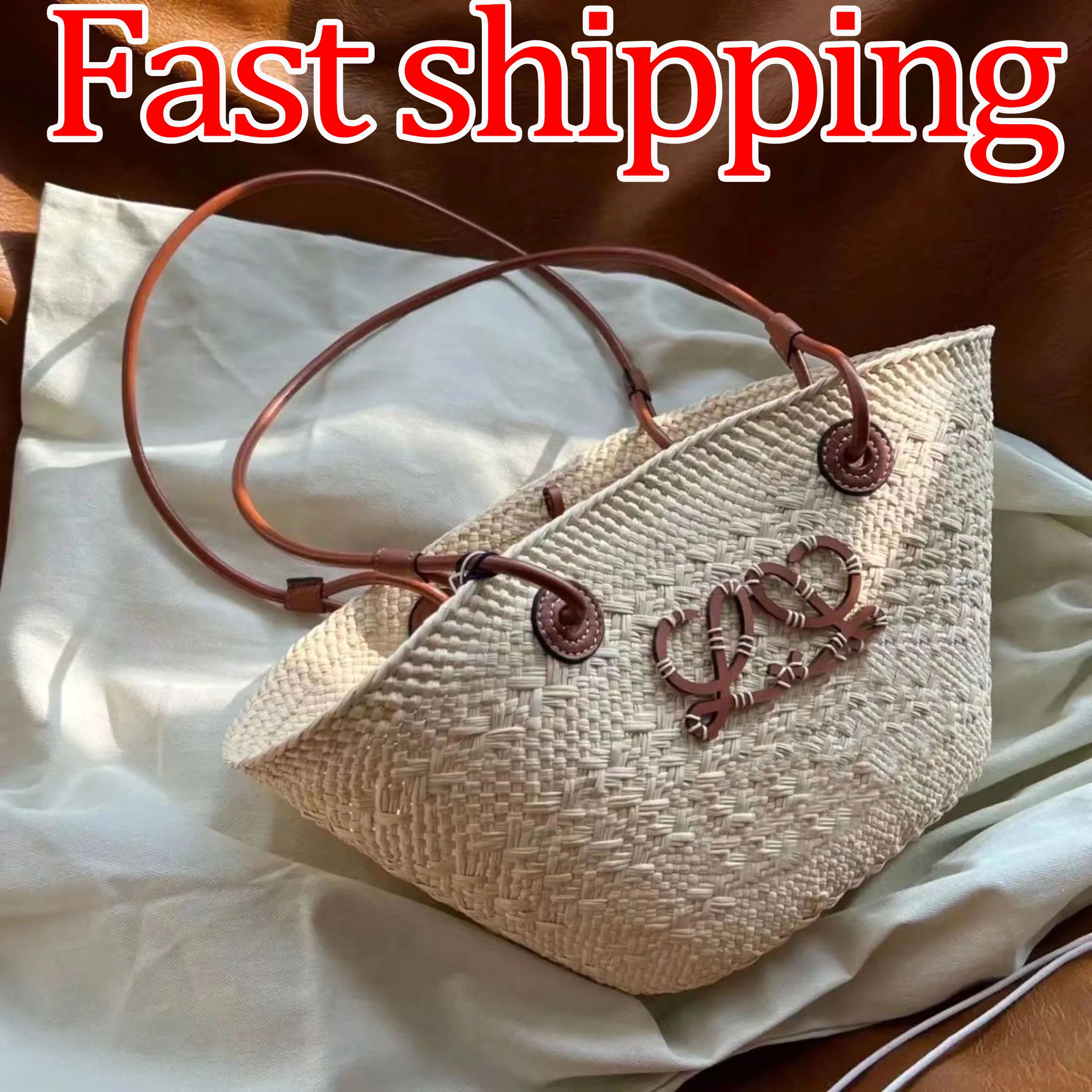 Sac de créateur Sac de luxe Sacs de plage Dames Sac à main Classique Paille Épaule Embrayage Moyen Poche Légume Sac à bandoulière Panier Marque G