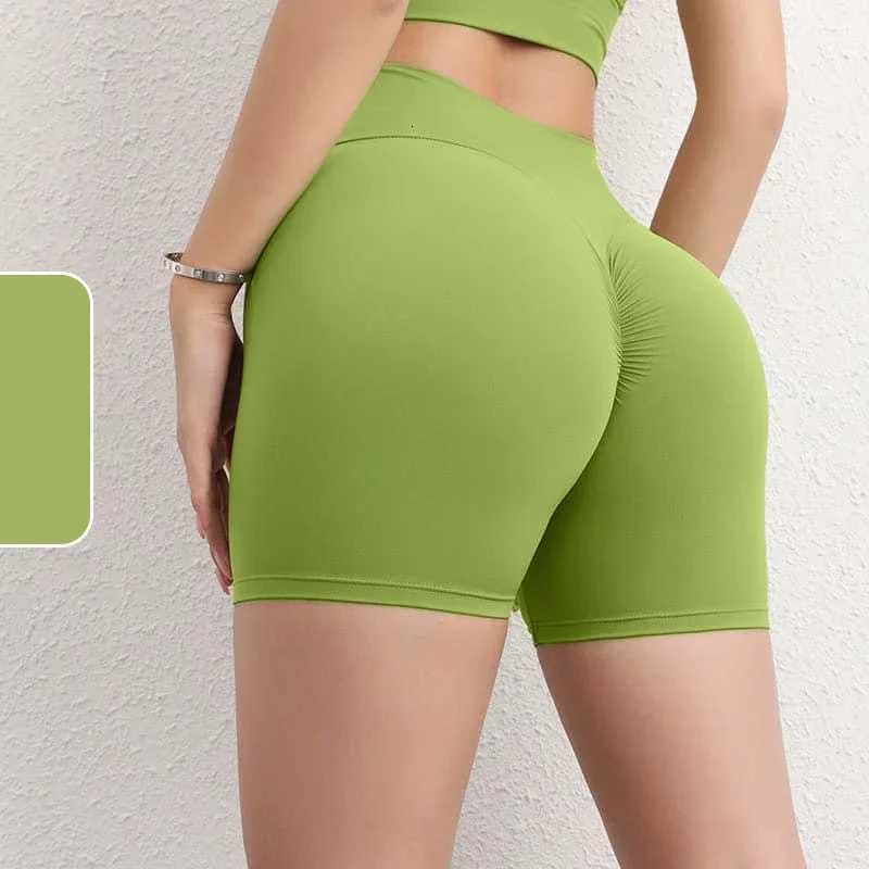 Summer Solid Color Womens Seamless Yoga Shorts Hip Lifting Fitness Pants Qucik Dry Shorts Casual Yoga Running Short PantsXJ250919