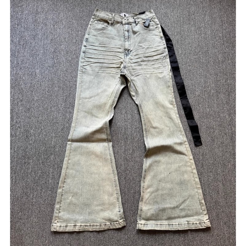Rick Washed Blue Zipper Pocket Fit slim fit PANT Jeans Cotton Denim Pants Comfort Casual Jeans Size S M L XL B4250918